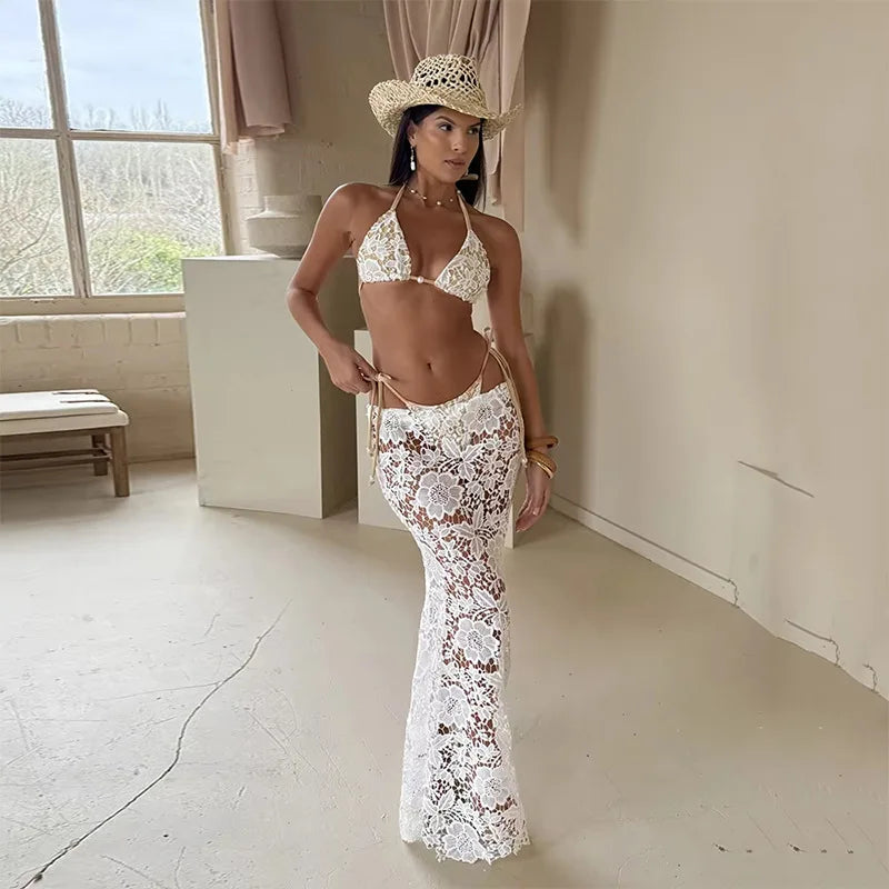 Lace Beach Cover Set