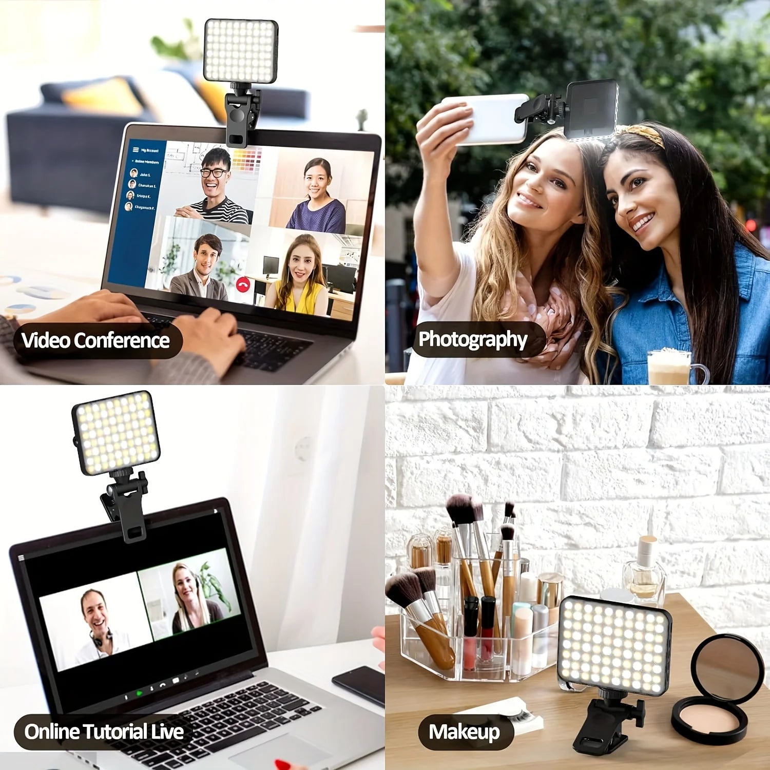 Clip-On Rechargeable LED Selfie Light