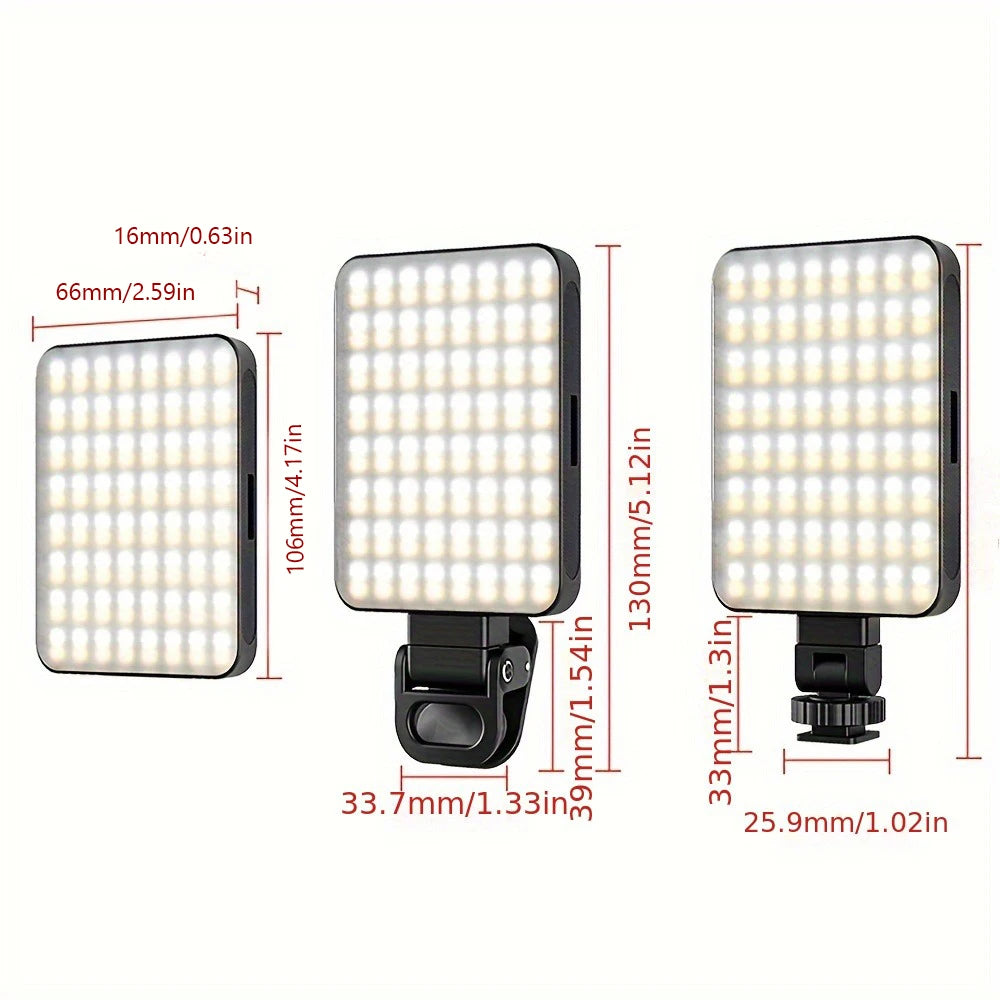 Clip-On Rechargeable LED Selfie Light